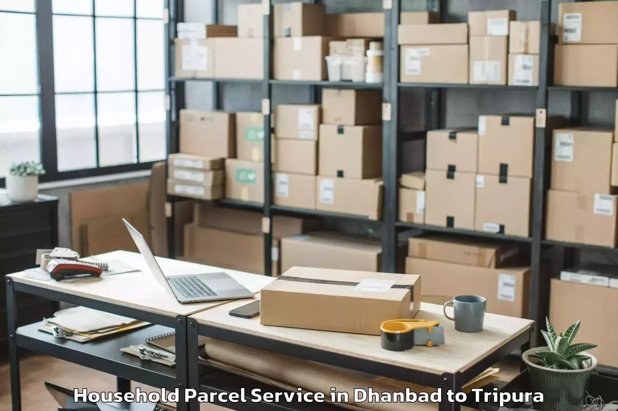 Hassle-Free Dhanbad to Agartala Household Parcel